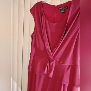 New JESSICA HOWARD pink Sleeveless Plus Size Midi Dress Sheath